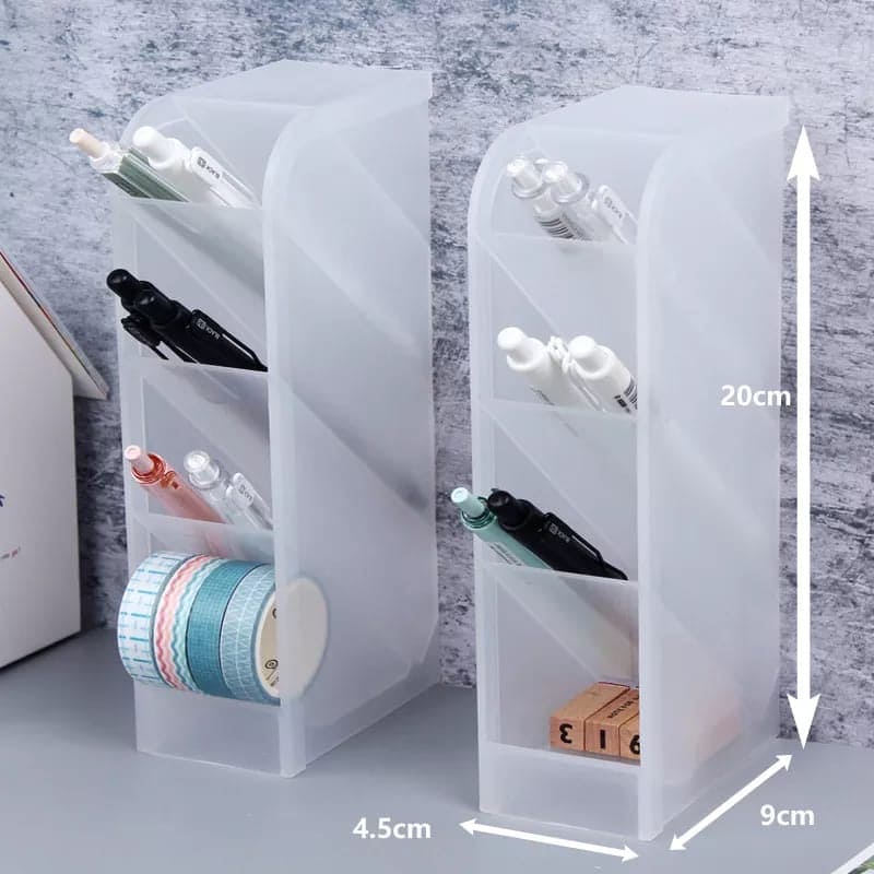 Plastic Pen Holder, Cosmetic Organizer Box, Storage Container Case Plastic Pen Holder, Cosmetic Organizer Box, Storage Container Case